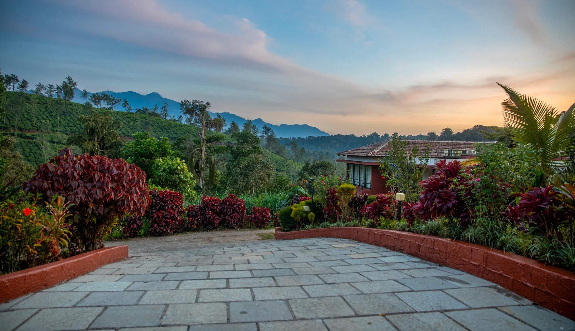 Well-appointed dining space ideal for meals with a view
