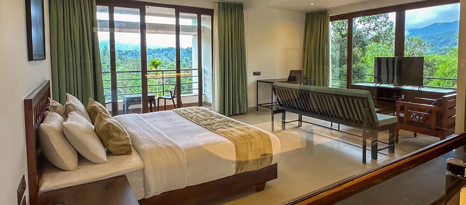 Relaxing stay in a well-appointed Queen Room at Pranavam Resort