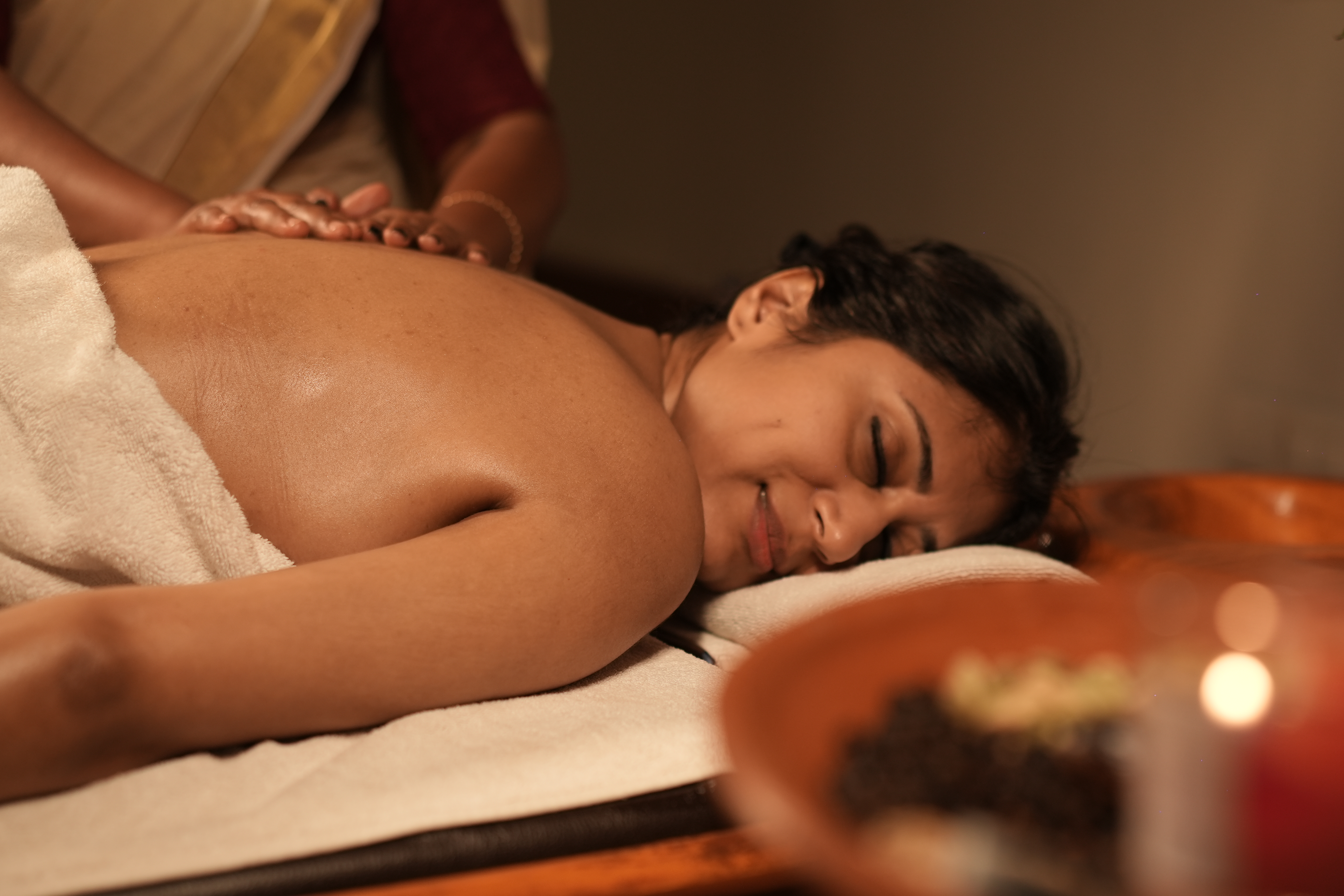 Ayurvedic spa experience surrounded by nature at Pranavam Resort